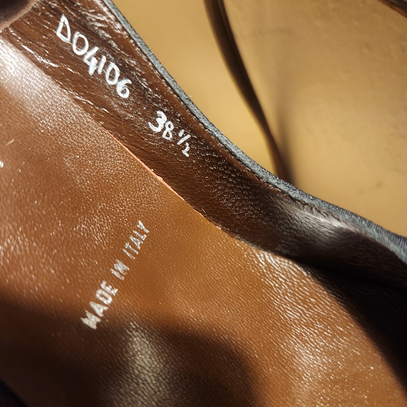 Bruno Magli Black Peep-Toe Heels - Picture 6 of 12